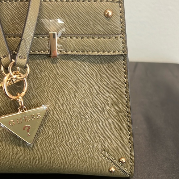 Guess | Olive Satchel w/Iconic Logo Bag Charm - Picture 9 of 16